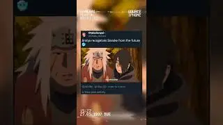 Jiraiya recognizes Sasuke from the future 🥶