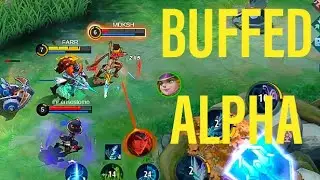 BUFFED ALPHA VERSUS 5 ENEMIES - MOBILE LEGENDS ALPHA GAMEPLAY REALME 7 PRO HFR MODE