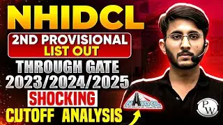 NHIDCL 2nd Provisional List OUT! 🚨 Through GATE 2023/24/25 | Shocking  GATE Cutoff Analysis