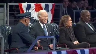 Biden speaks at at Defense Department farewell ceremony