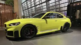 2025 BMW M2 G87 in Sao Paulo Gelb uni + M Performance Parts