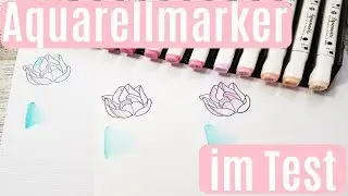 Aquarellmarker vom Action im Test ✿ Action Haul ✿ Review ✿ Aquarellpapier ✿ Bastelmaterial