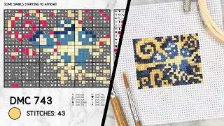 FREE The Pandorica Opens mini art cross stitch embroidery pattern