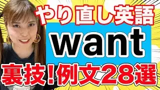 【やり直し英語】簡単！「want」の知られざる裏技28例文　＃無料カウンセリングは概要欄から