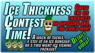 Nipissing Ice Report - Ice Thickness CONTEST TIME!