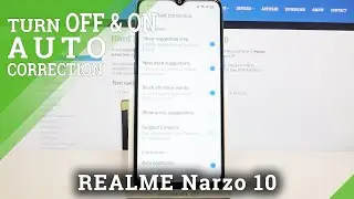 How to Access Text Correction Options on REALME Narzo 10 &ndash; Keyboard Options