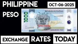 US DOLLAR TO PHILIPPINE PESO MONEY EXCHANGE RATES TODAY as on Oct 6, 2025, 16:14 UTC ( Source XE )