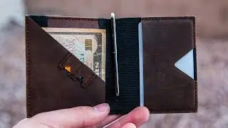 Minimal EDC Wallet Holds Cards, Cash, AND Coins - Modest Mark Bifold w/ RFID & Walkie Pen Review