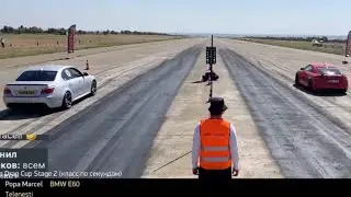 BMW E60 535d st1 370hp vs Audi TT 650hp