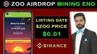Zoo Airdrop Mining End | Zoo Price Prediction | Zoo Airdrop Price