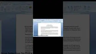 MS Word- Save selection to quick part gallery so that we can re-use it #shorts #shortvideo #msword