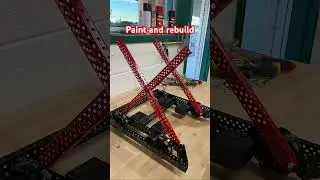 REBUILD FOR S BOT.  #vex #sbots #paint #red #black #painting #vrc #vexroboticscompetition #robotic