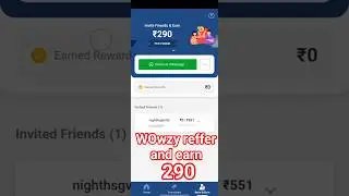 WOWZY REFFER AND EARN MONEY । reffer and earn। #viralshort #shorts #devendrasuretech