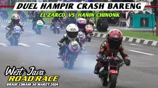 DUEL Zarco VS Hanin Chinonk❗️MINIGP ROOKIES❗️RoadRace Brigif Cimahi 30 Maret 2024