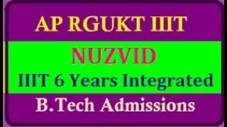 AP RGUKT IIIT notification and Apply in online  Rgukt application, nuzvid,ongole admissions