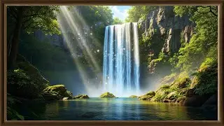 Tropical Waterfall Bliss | 4K Nature Escape | Frame TV Ambient Scenery