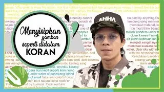 Menyisipkan gambar seperti didalam koran