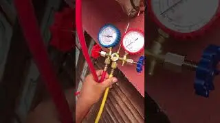 Carga de g&aacute;s Refrigerante no ar-condicionado .🔧