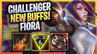 KOREAN CHALLENGER TRIES FIORA WITH NEW BUFFS! - Korean Challenger Plays Fiora TOP vs Sejuani!
