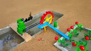 How to make a disel engine water wheel pump | old technology| @Make_Toys @MakingToyo 