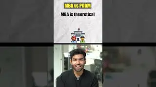 MBA Vs PGDM : Which one is better? #shorts