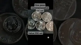 Commemorative coin set,update price 1peso #shorts