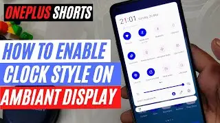 CLOCK ON AMBIENT DISPLAY ONEPLUS | OnePlus Tips & Tricks #shorts | TheTechStream