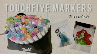 touchfive alcohol markers unboxing // affordable from shopee &bull; 80 pcs | Philippines
