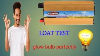 TOP DELTA SOLAR CHARGE CONTROLLER+INVERTER 300 WATT LOAD TEST