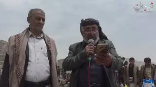 أكبر استقبال الضيوف 2 من قرية خبج العرس الجماعي العاشر وتبادل الشعراء بأجمل القوافي 40 عريس وعروس