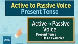 UP BOARD PREPARATION | Active voice to Passive voice | Present Tense Passive voice |  Part 1