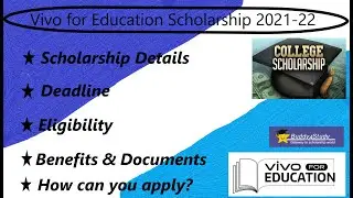 Vivo for Education Scholarship 2021-22