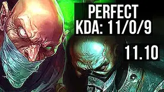 SINGED vs URGOT (JUNGLE) | 11/0/9, Legendary, 1.5M mastery | NA Diamond | v11.10
