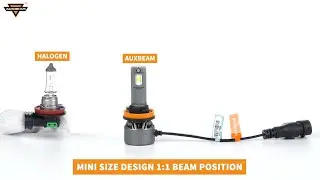 How to Install H11 H9 H8 LED Headlight Bulbs Auxbeam&reg; F18 Series