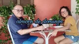 NOSSO ALMOÇO DE DOMINGO EM NOSSA ÁREA EXTERNA 