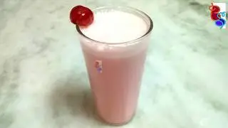 Kaju Cherry Milkshake in just 5 mins | Kaju Smoothie recipe