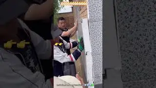 Inside construction work : Insulation foam board installing exterior wall prevent cold