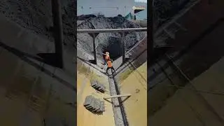 Tons of send unloading Satisfying Work#satisfyingwork #sand #excavator ##HeavyMachinery#SandDumping