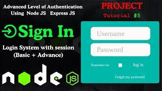 Login System using Session with Node JS | Login and Registration with Node.js, Express.js|Tutorial#5