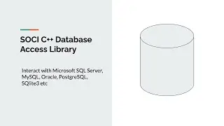 Interacting with databases using SOCI C++ library