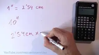 Cu&aacute;ntos cent&iacute;metros son 10 pulgadas - 10&rdquo; en cm