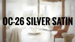 LIGHT GREY PAINT COLOR | Benjamin Moore Silver Satin Review | OC-26
