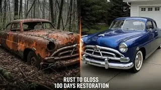 Asmr Car Restoration! Full Restoration of a DocHudson Hornet1951 from Total Disrepair to Looking New