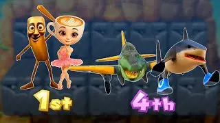 Mario Party 10 All Minigames - Ballerina Cappuchina Vs Bombardiro Crocodilo. Who Win?