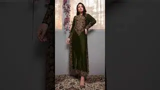 latest Velvet Long Shirt Design 2026