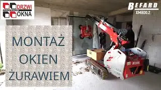 Montaż okien żurawiem
