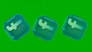 Facebook Icon Green Screen