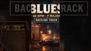 Blues backing track for practicing(68 bpm F major) #guitar #play