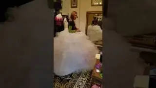 GIANT Crinoline for BEAUTY and the BEAST  gown test!