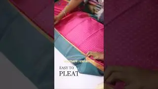 Easy to pleat 😇☺ || aarani silk saree restocked🎉🤯 || nithitex special elampillai sarees || #saree